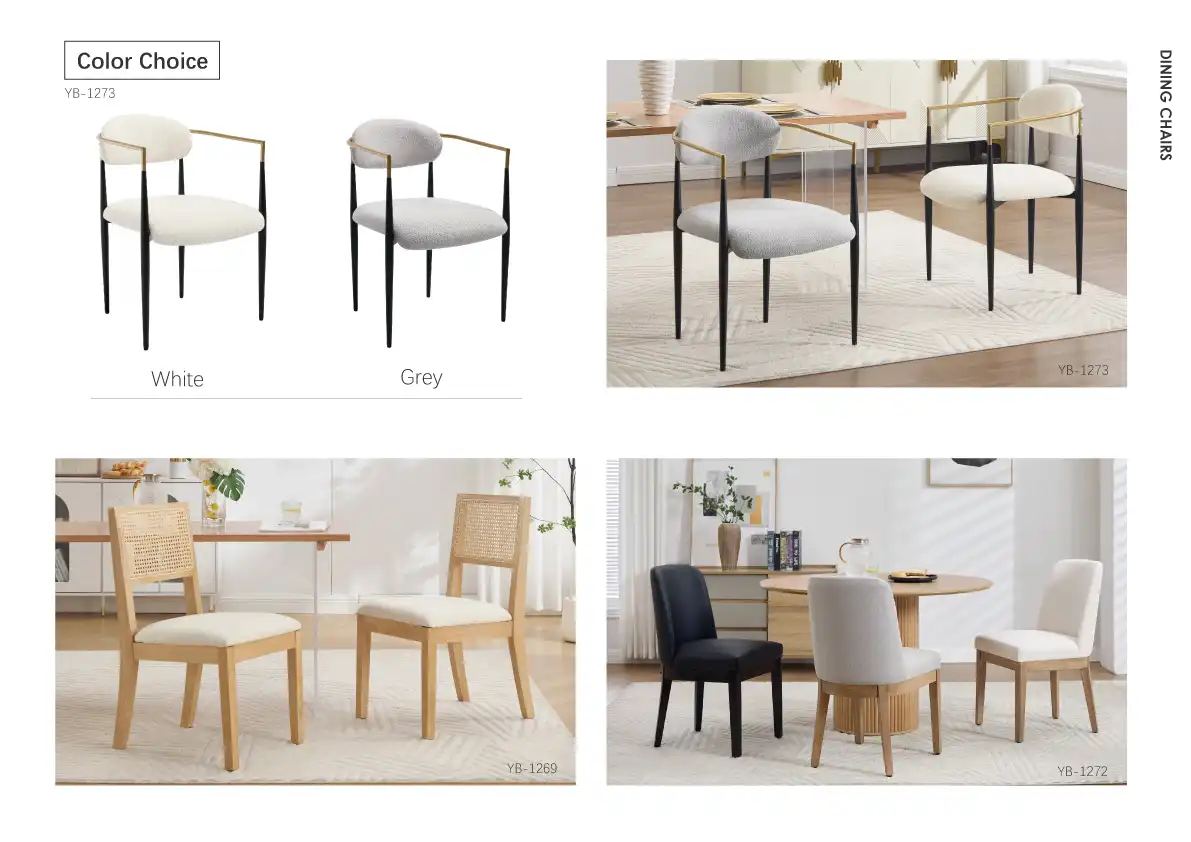 Are upholstered dining chairs usually covered in stain resistant fabrics?